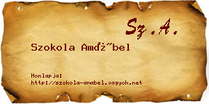 Szokola Amábel névjegykártya